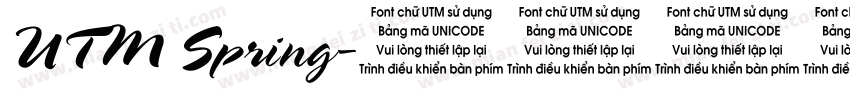 UTM Spring字体转换